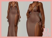 Rosary. Lindsay . Satin Brown