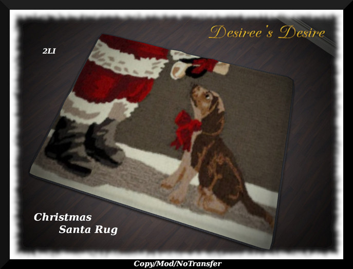 ::::Desiree's Desire:::: Christmas Santa Rug