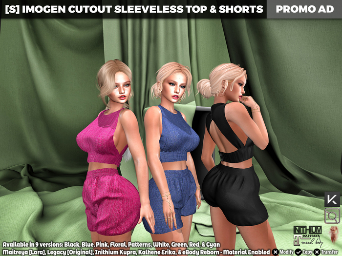 [S] Imogen Cutout Sleeveless Top & Shorts Demo