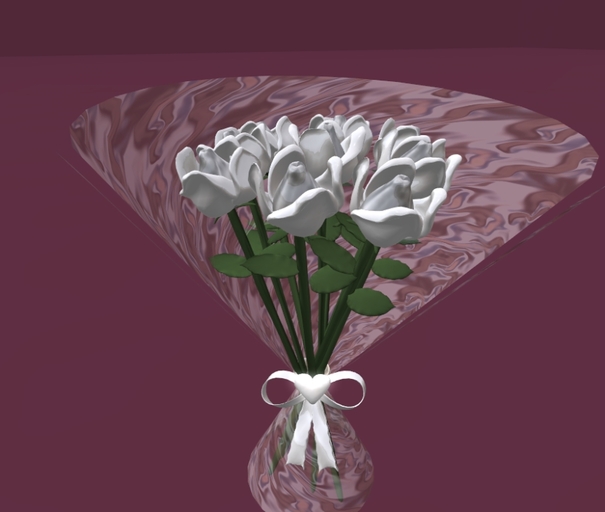 White Roses Valentines Bouquet Bouquet