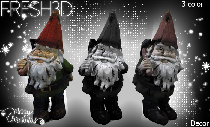 FRESH3D Wooden gnome