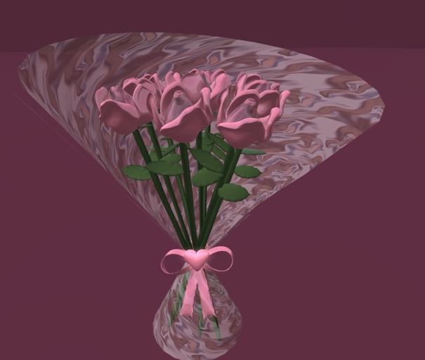Pink Roses Valentines Bouquet Bouquet