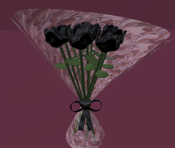 Black Roses Valentines Bouquet