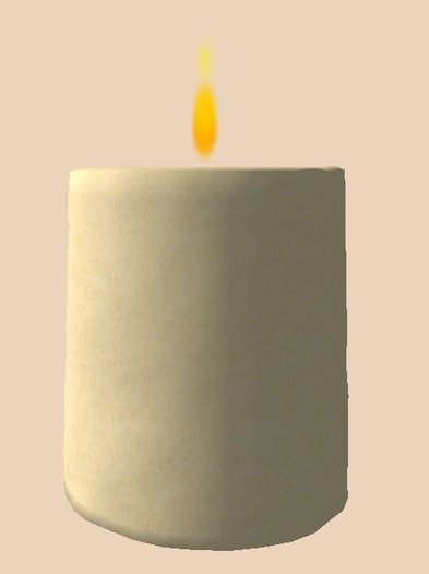 [MAC] Beige Candle Big