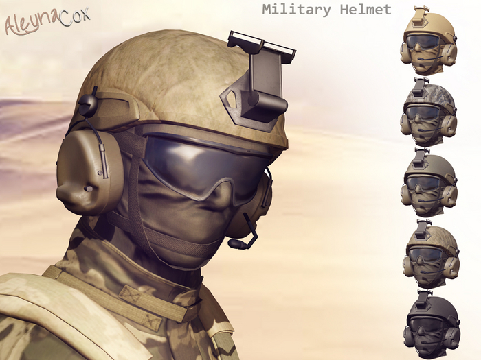 [ALEYNACOX] - MILITARY HELMET DELTA (2 versions: Rigged and Non-rigged)