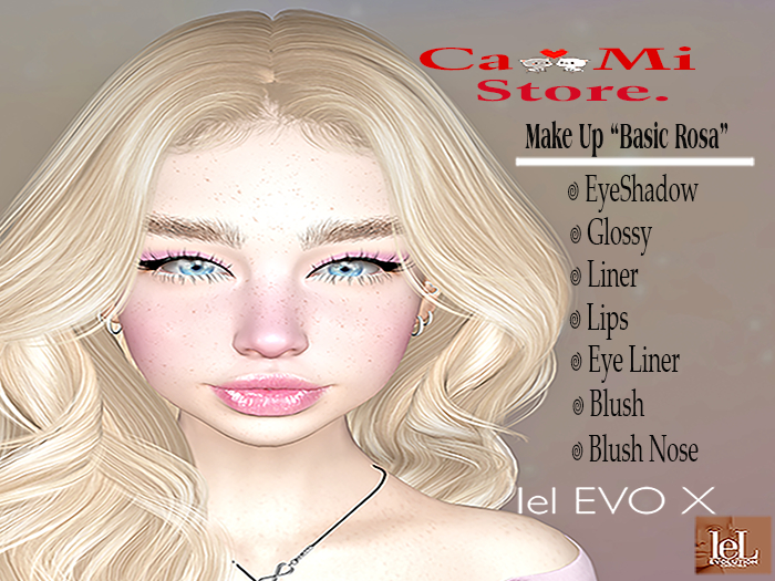 .::CaMi::.Make Up Basic Rosa Lelutka EvoX BOM (addme)