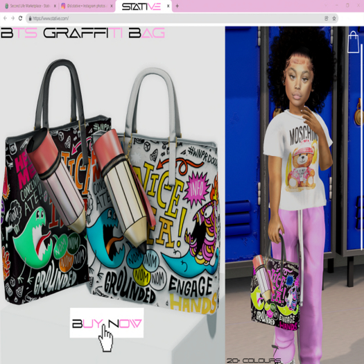 BTS Graffiti Bag FATPACK