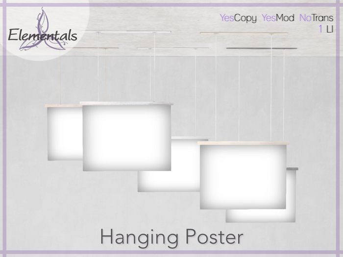 {Elementals} Hanging Poster {1Li Each}