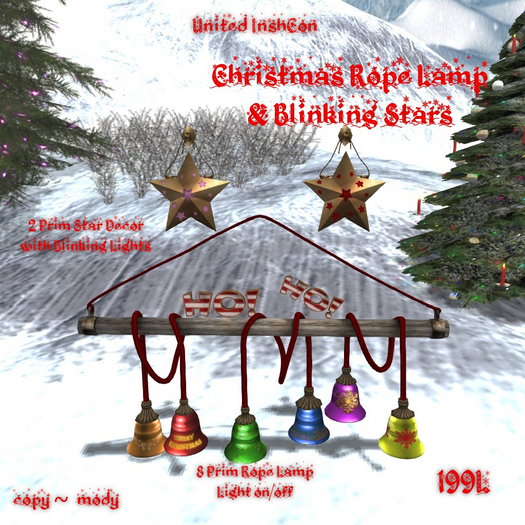 *UI* Christmas Rope Lamp and Blinking Stars v