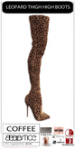 Baiastice_Leopard Thigh High Boots-Coffee