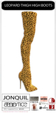 Baiastice_Leopard Thigh High Boots-Jonquil