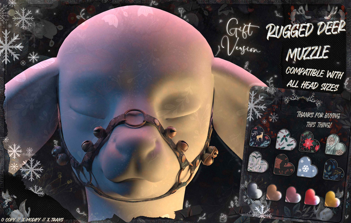 INGE - Muzzle Xmas // Rugged Reindeer // GIFT