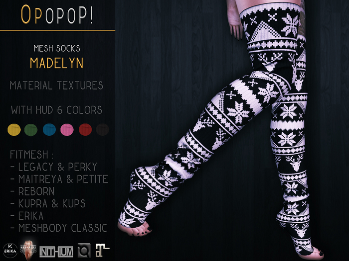 OPOPOP ! Mesh Socks MADELYN V#12