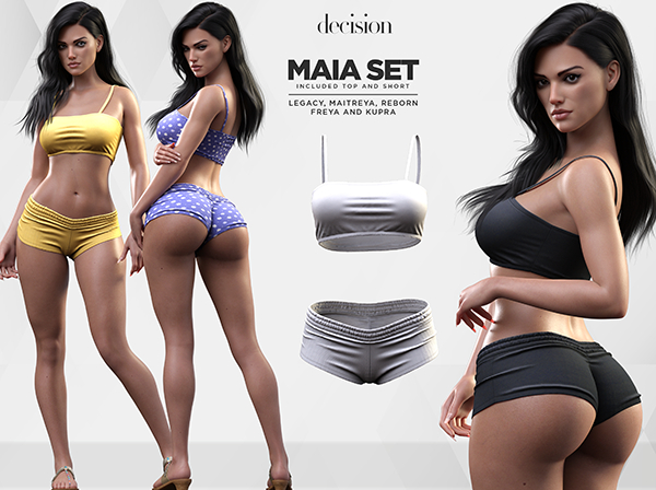 Maia SET - WHITE <DECISION>
