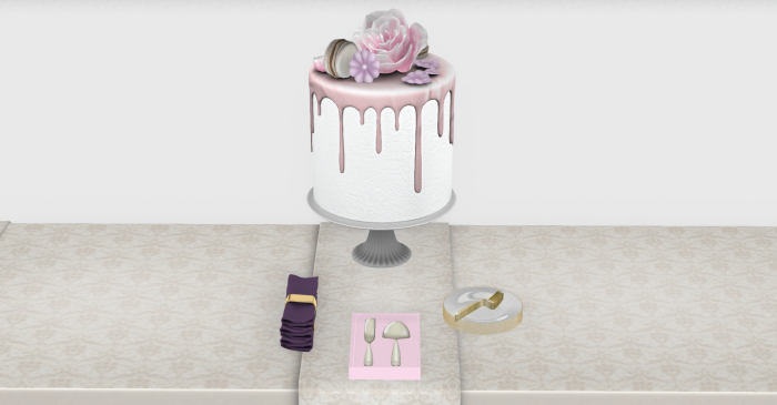 {Luxy} Roses Macarons Cake