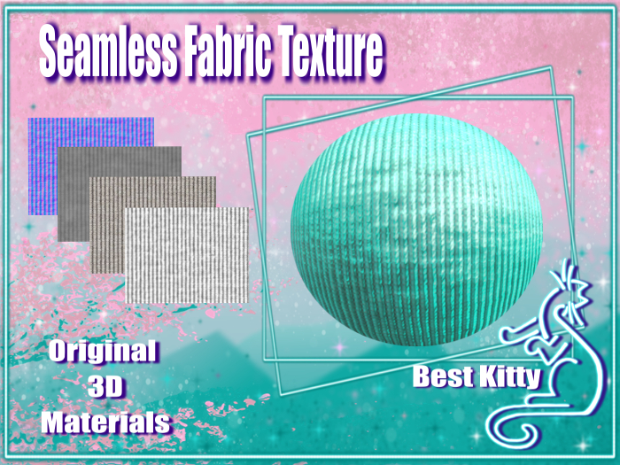 Best Kitty Seamless 3D Textures and Materials: Corduroy Fabric