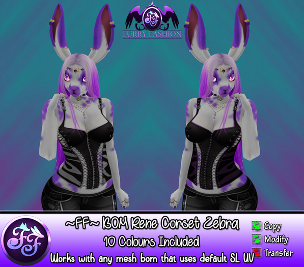 ~FF~ BOM Rene Corset Zebra