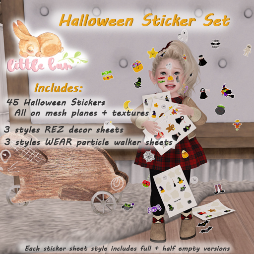 {Little Bun} Halloween Sticker Set