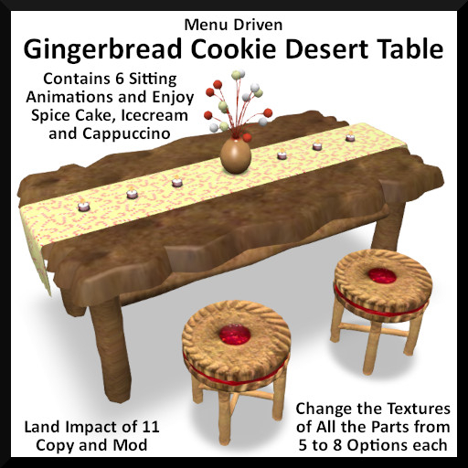Gingerbread Cookie Desert Table