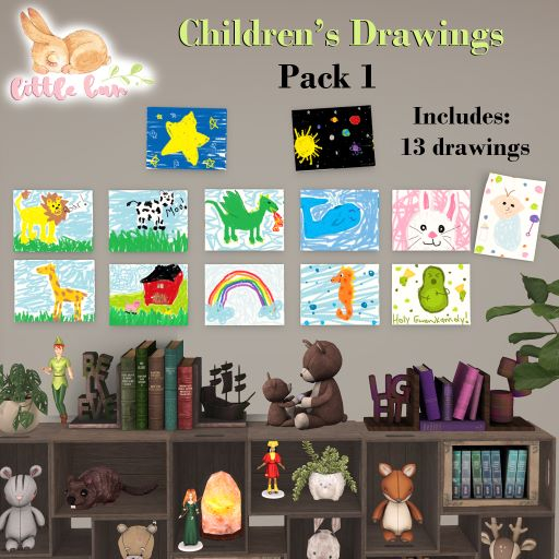 {Little Bun} Children's Drawings - Pack 1