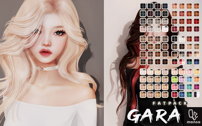[monso] Gara Hair /Fatpack