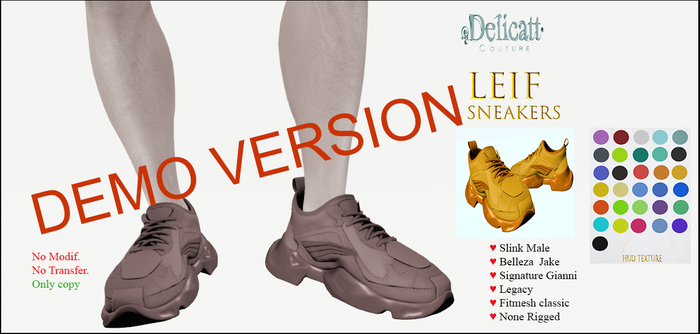 Delicatt Couture - DEMO - Leif Sports Shoes
