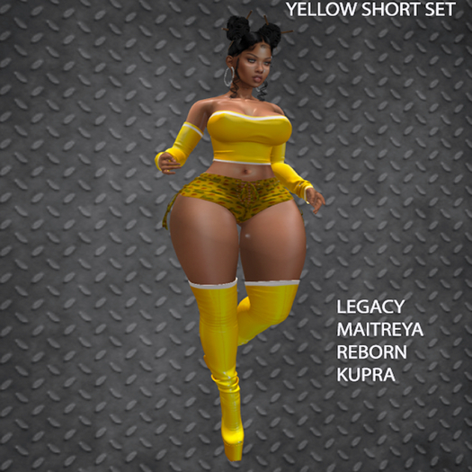 YELLOW SHORT SET