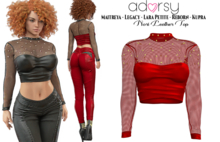 adorsy - Nori Top Deep Red - Maitreya/Legacy-Nerido/Lara Petite/Kupra/Reborn-Juicy-Juicy Rolls