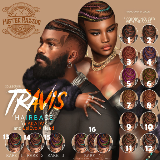 15. MR Travis Hairbase RARE