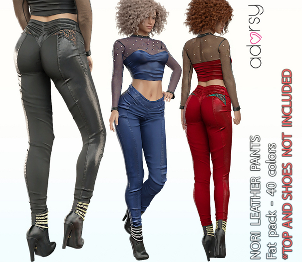 adorsy - Nori Pants Fatpack - Maitreya/Legacy/Kupra/Reborn-Juicy Rolls