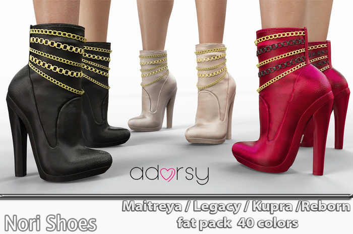 adorsy - Nori Shoes Fatpack - Maitreya/Legacy/Kupra/Reborn