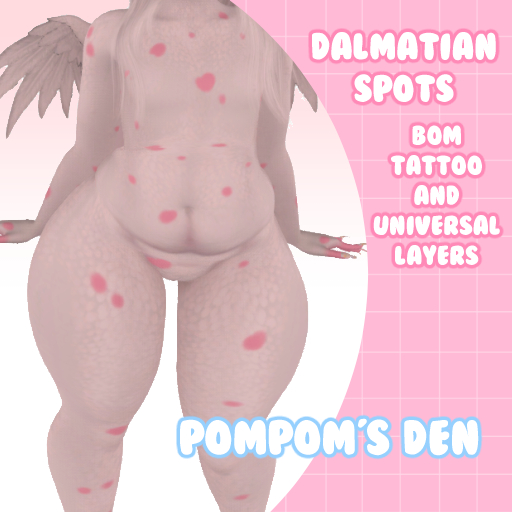 {PomPom's Den} tintable dalmatian spots !!