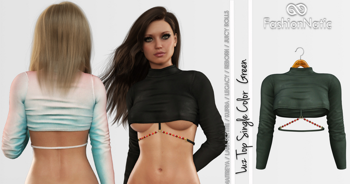 Luz Top Green - Maitreya, Lara Petite, Kupra , Legacy, Nerido, Reborn, Juicy, Rolls - FashionNatic
