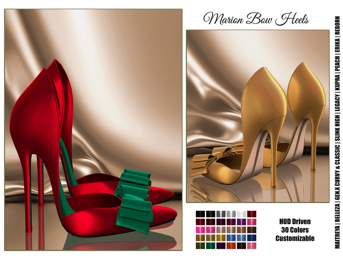 [hh] Marion Bow Heels