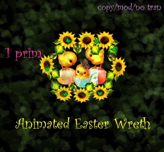 Easter/spring Wreath animated