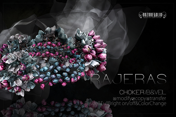 ROZOREGALIA_RAJERAS*CHOKER/B&VEIL