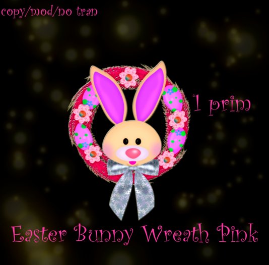 Easter Bunny Wreth pink