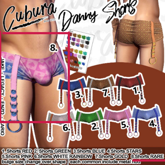 8. Cubura Danny Shorts RARE KARIO