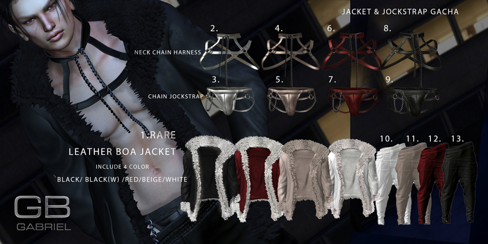 GABRIEL Jacket & Jockstrap FATPACK (All Sizes)