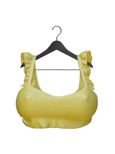 VINYL - Takeaway Ruffle Top Pak Yellow