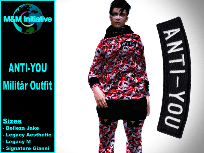 M&M Initiative - Delivery Hud - ANIT-YOU  Outfit - Red