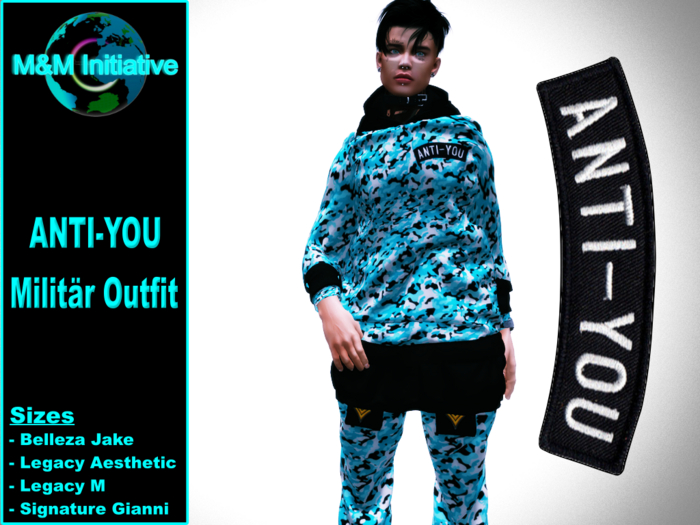 M&M Initiative - Delivery Hud - ANIT-YOU  Outfit - Blue