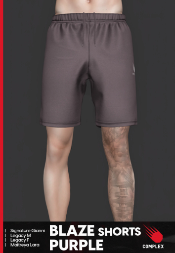 [COMPLEX] BLAZE SHORTS ~ PURPLE