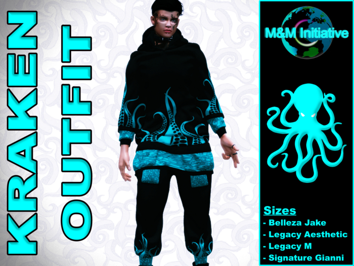M&M Initiative - Delivery Hud - Kraken Outfit - Turquoise
