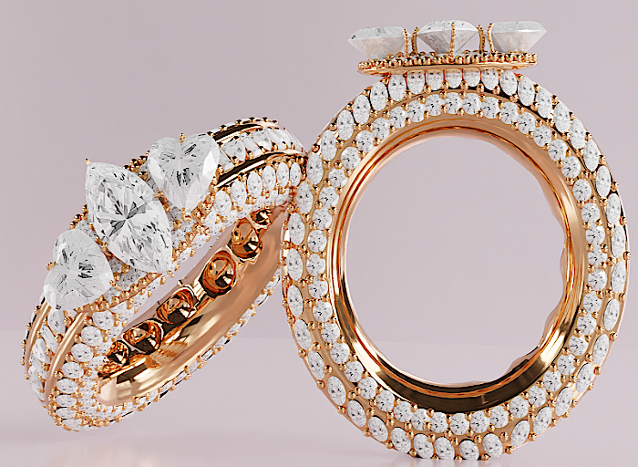 BWOKE "DIAMONDS EVERYONES BEST FRIEND" RINGS