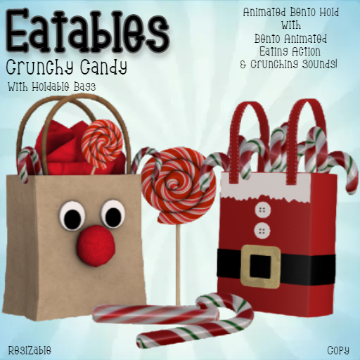 Eatable - Crunchy Peppermint Candy & Christmas Bags Set (BOXED)