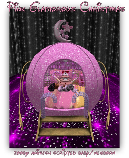 MERCI~GLAMOROUS PINK CHRISTMAS BED