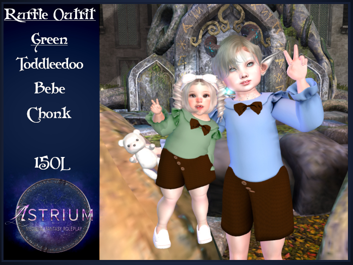 Astrium - Ruffle Outfit - Green / Brown