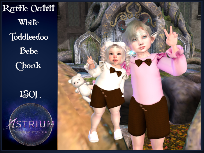 Astrium - Ruffle Outfit - White / Brown