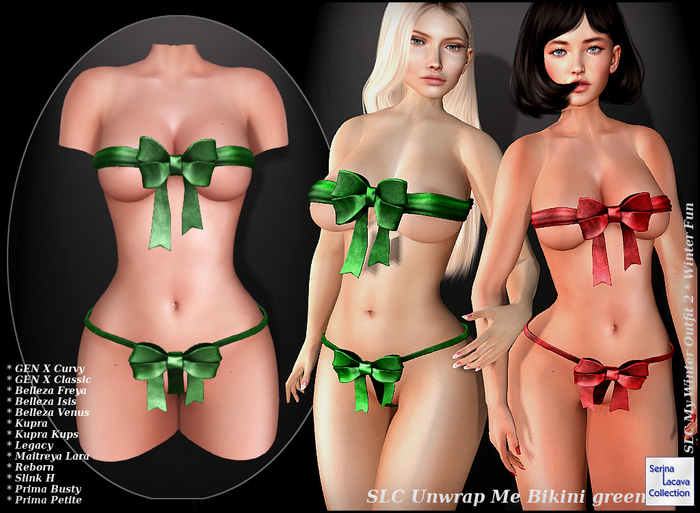SLC Unwrap Me Bikini green